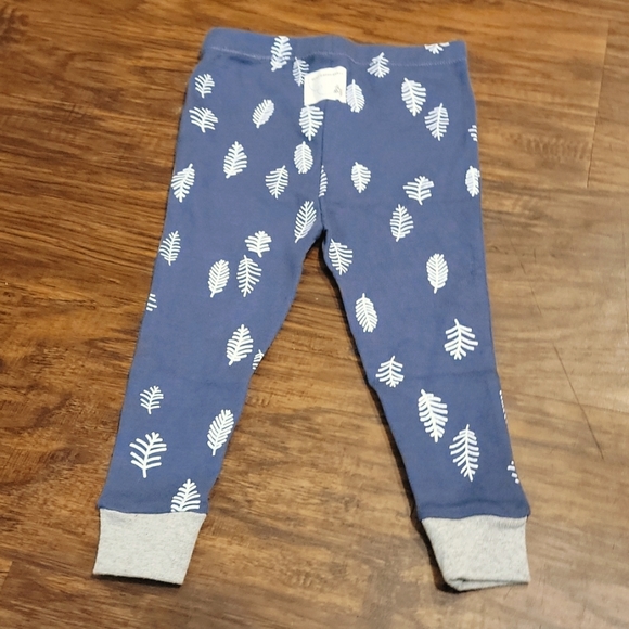 Burt's Bees Baby 2 Piece Leaf Pajama - Picture 4 of 6
